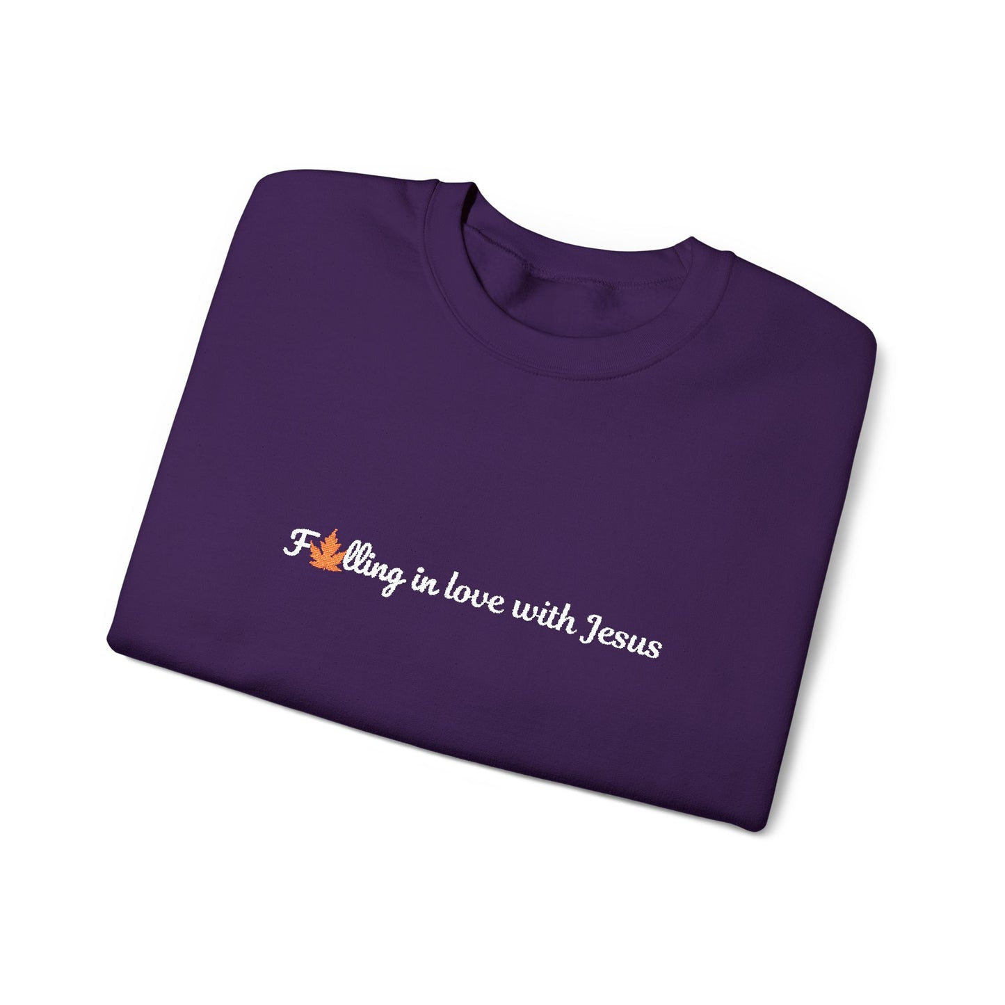 Falling in Love with Jesus Embroidered Sweatshirt