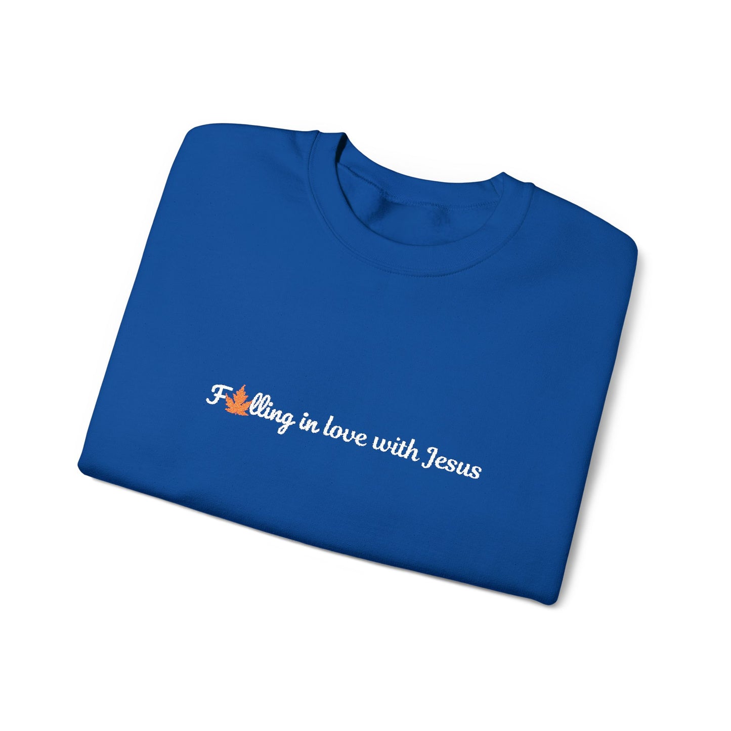 Falling in Love with Jesus Embroidered Sweatshirt