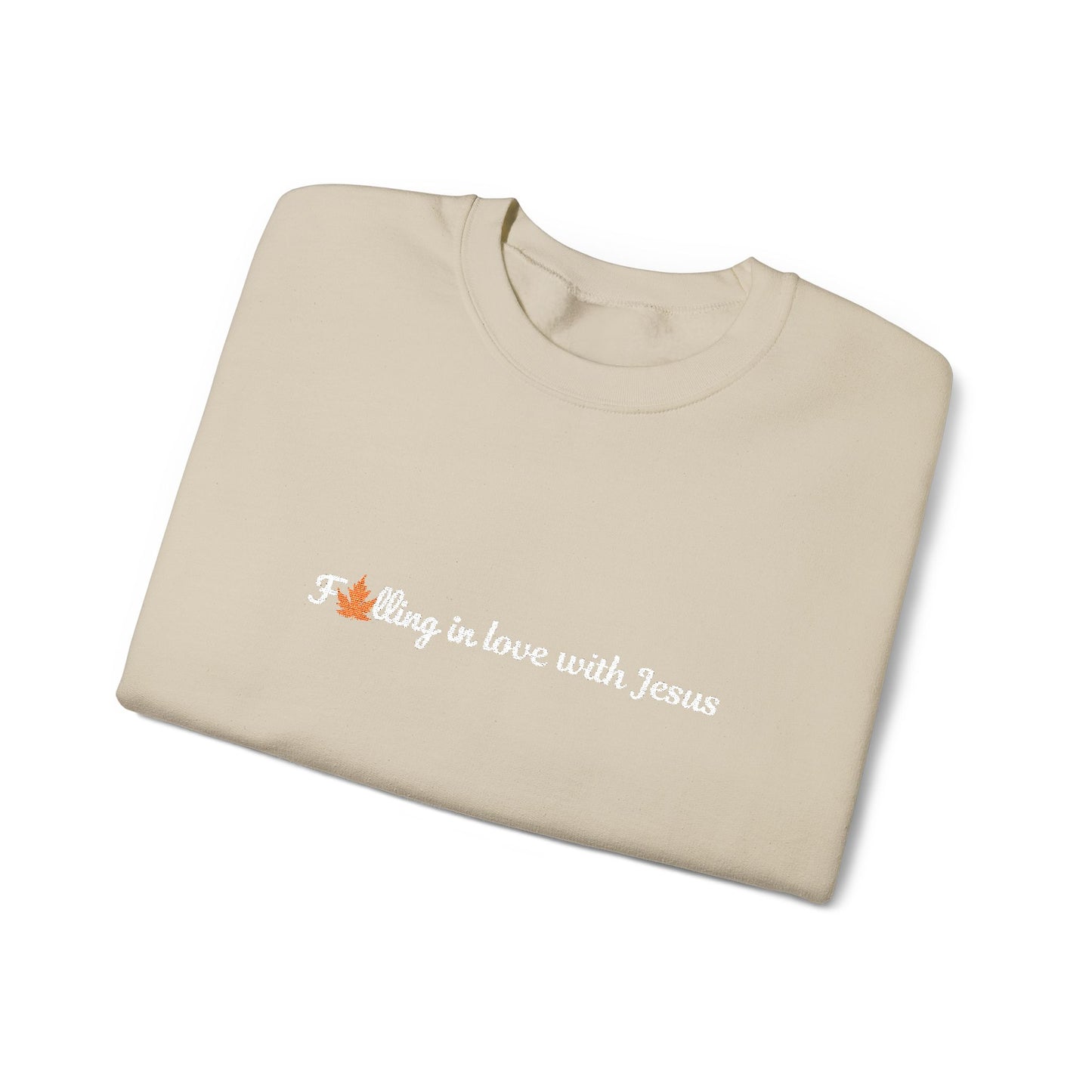 Falling in Love with Jesus Embroidered Sweatshirt