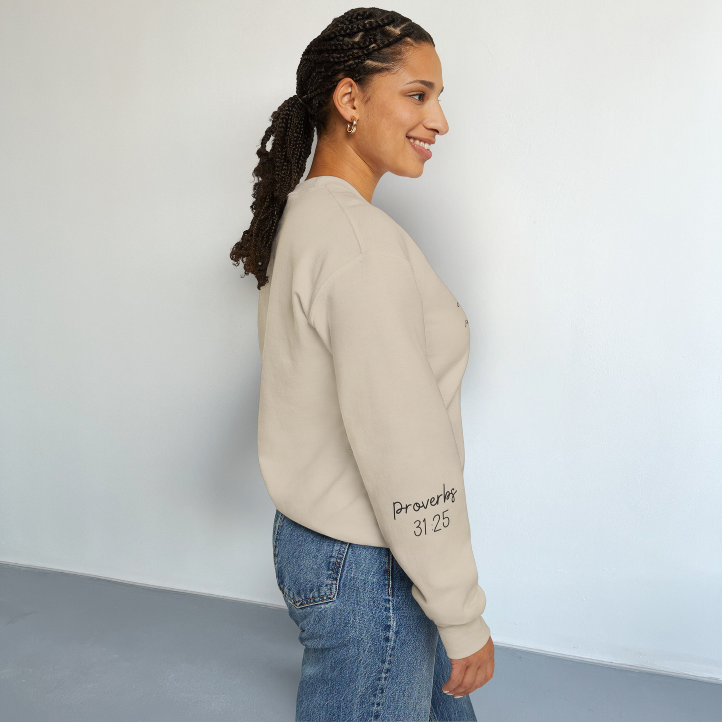 Proverbs 31:25 Sweatshirt