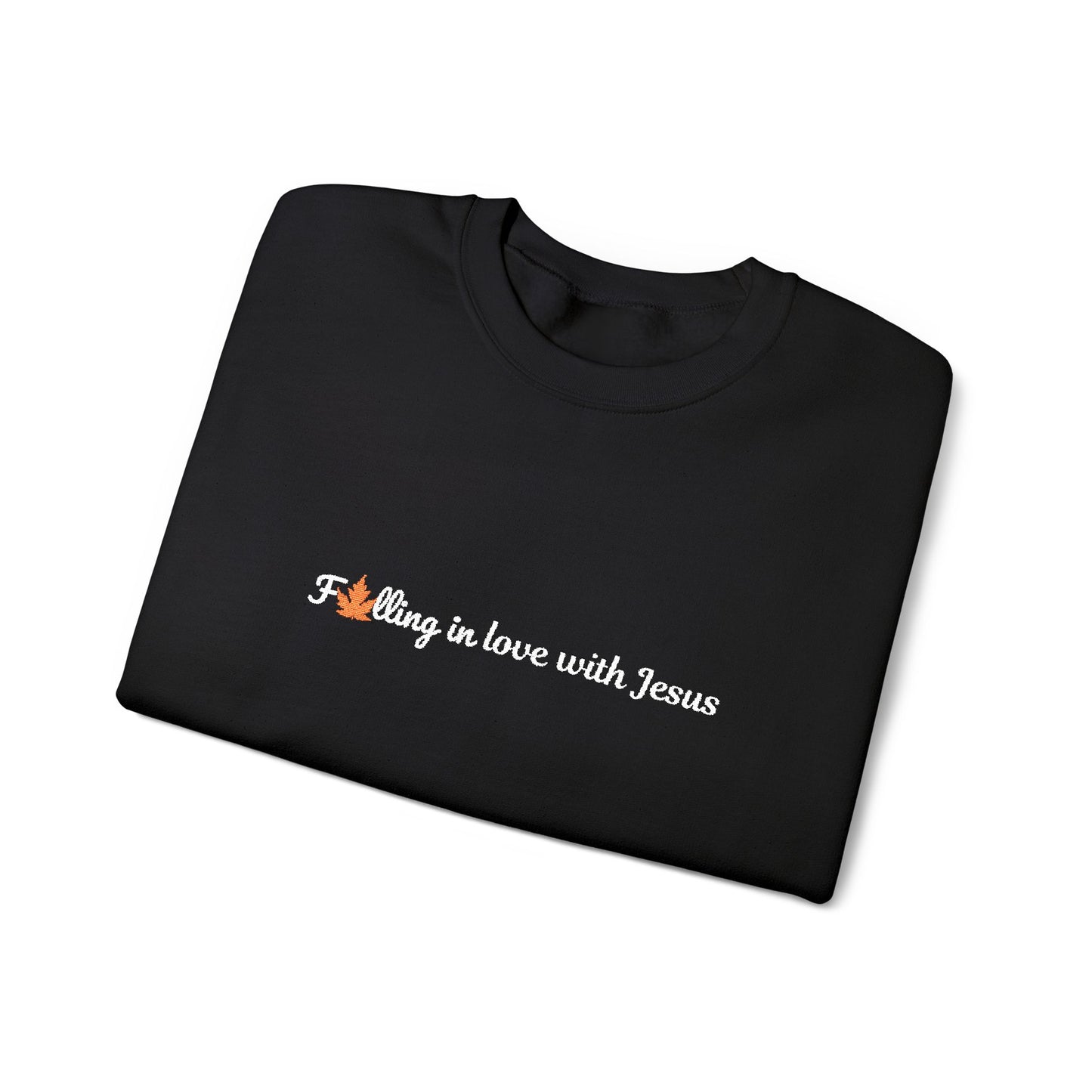 Falling in Love with Jesus Embroidered Sweatshirt