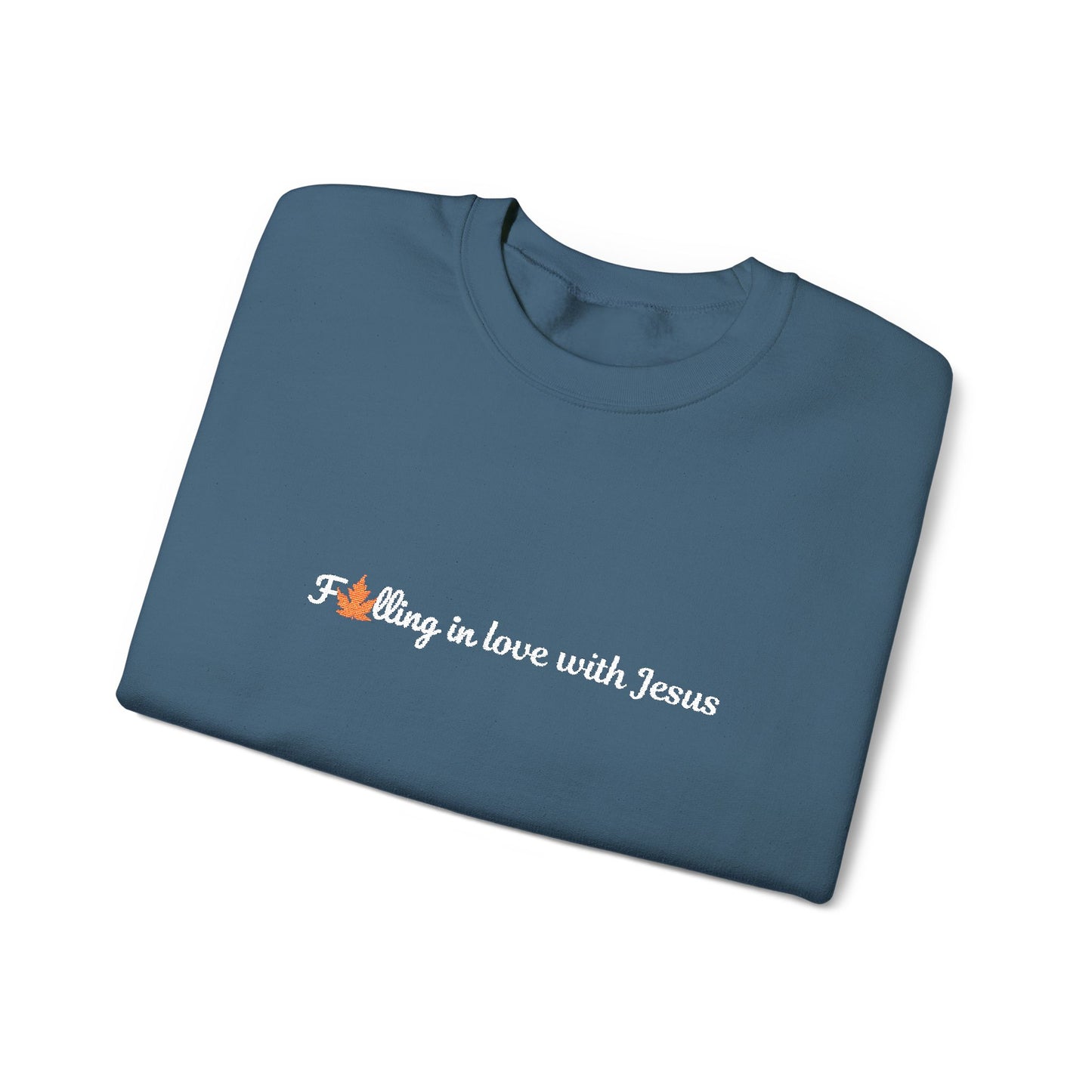 Falling in Love with Jesus Embroidered Sweatshirt