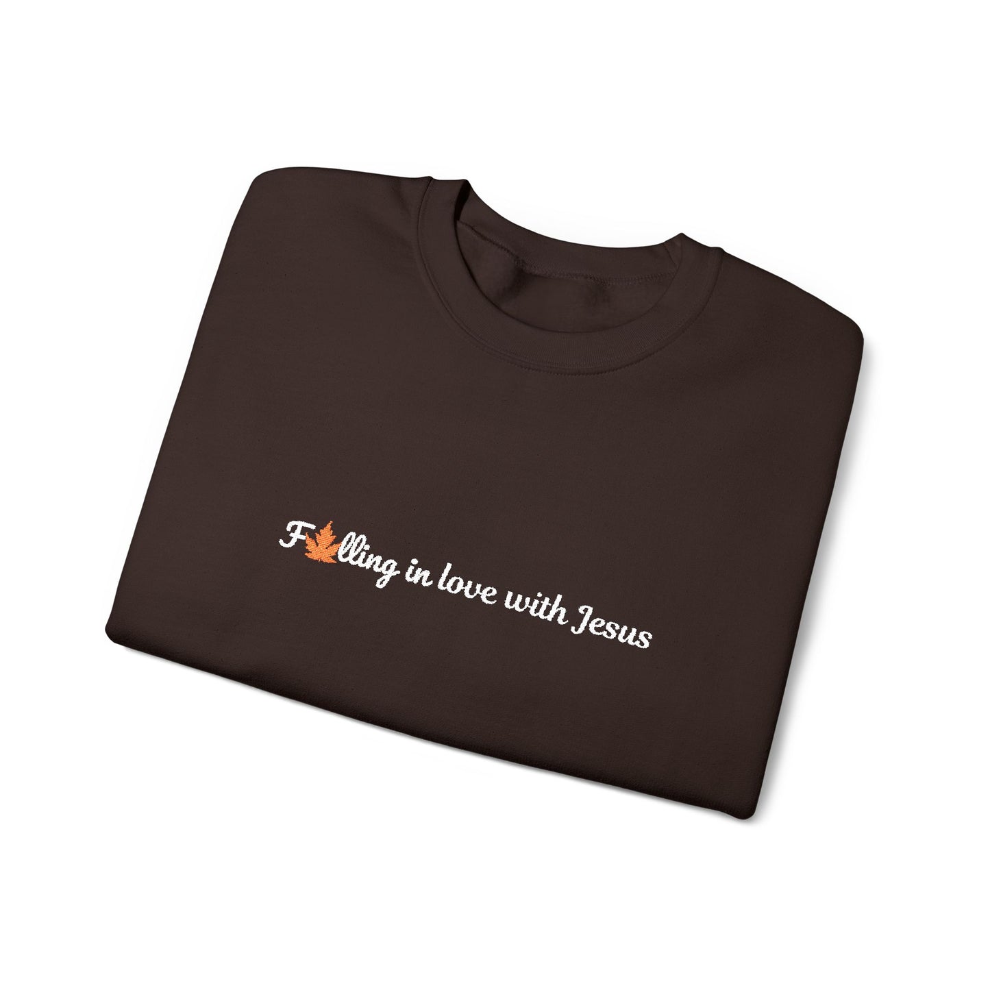 Falling in Love with Jesus Embroidered Sweatshirt