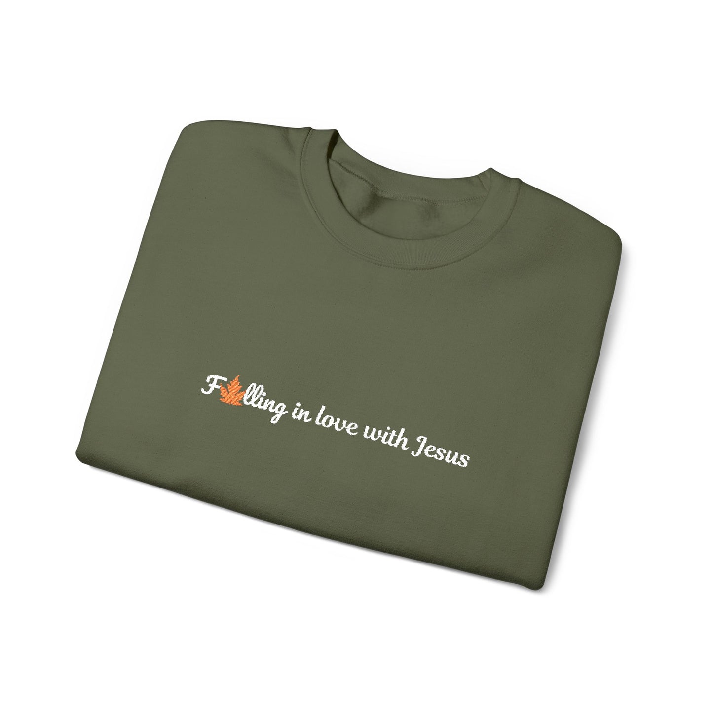 Falling in Love with Jesus Embroidered Sweatshirt