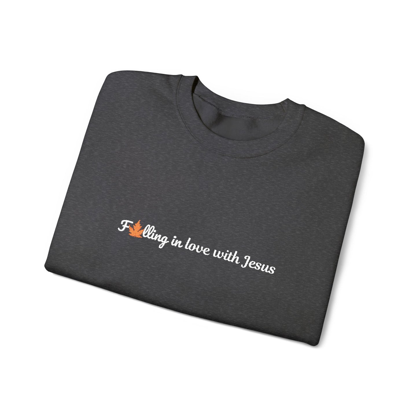 Falling in Love with Jesus Embroidered Sweatshirt