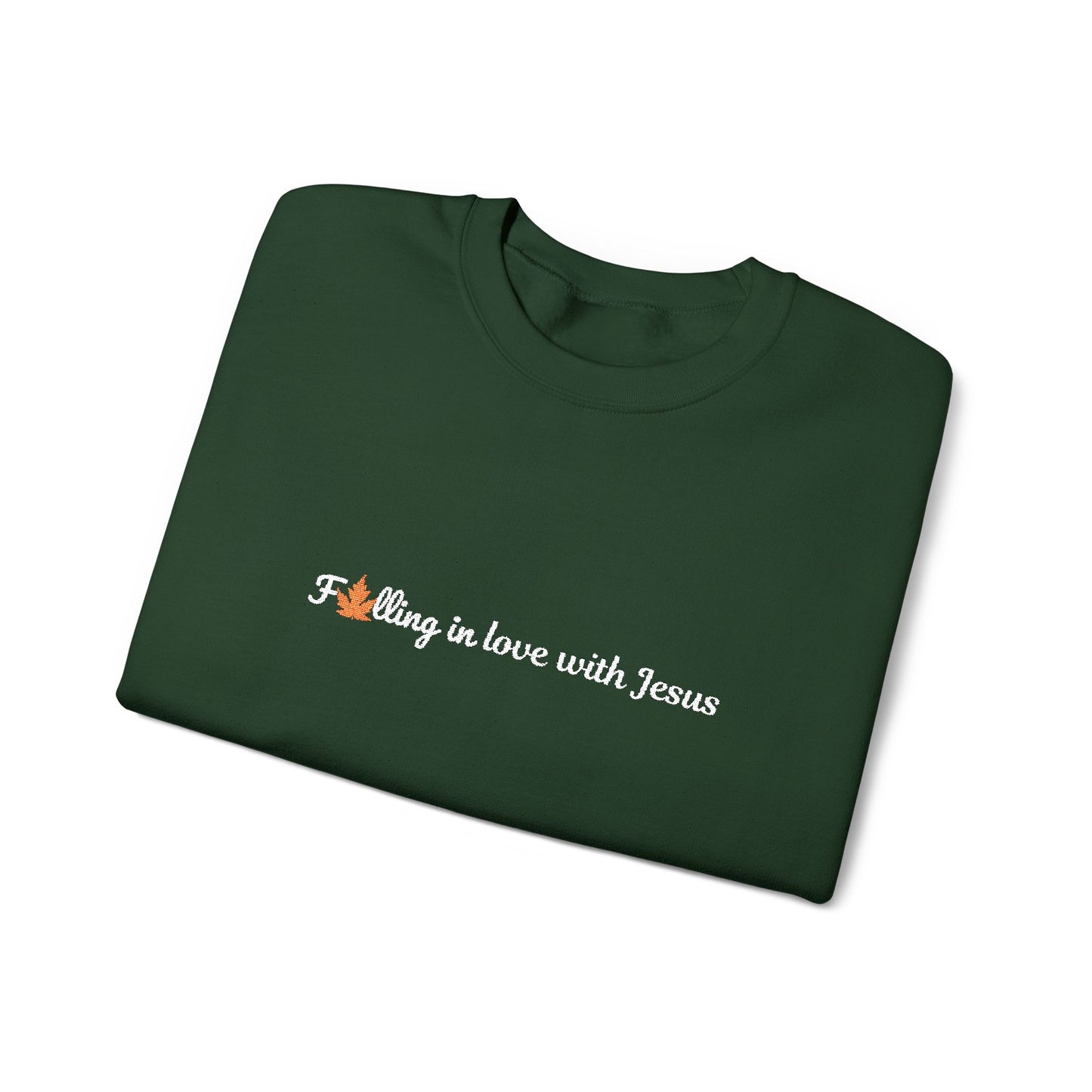 Falling in Love with Jesus Embroidered Sweatshirt