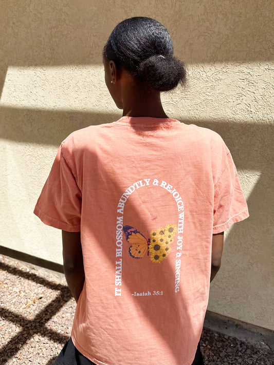 Butterfly Inspiration Isaiah 35:1 T-Shirt