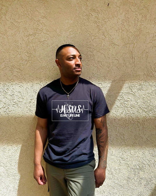 Jesus is My Life Line Christian T-shirt